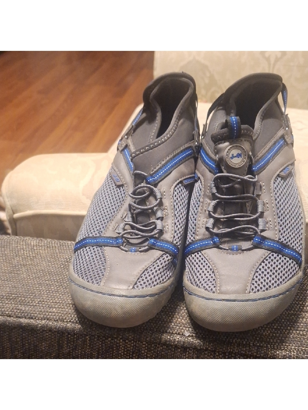 J-41 Charcoal and Cobalt Sneakers
